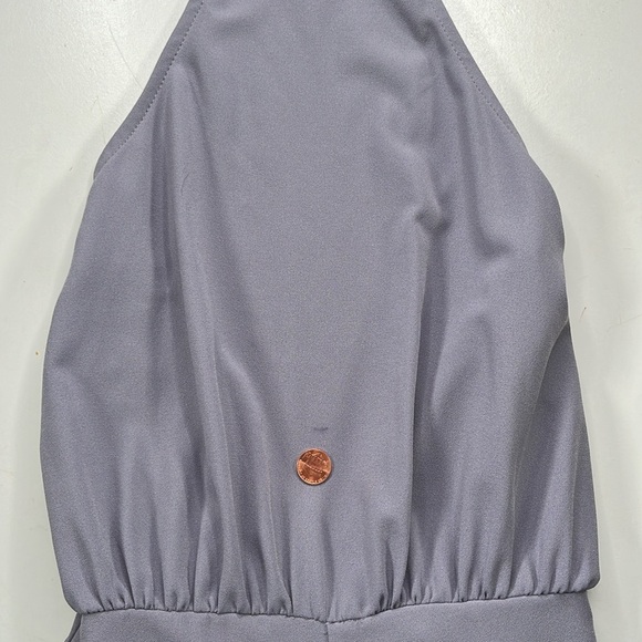 Lulus moment for life lavender sleeveless halter neck wide leg jumpsuit sz XS - Picture 12 of 13